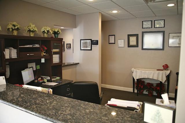 Reception area at Dr. Jaillet’s dental office